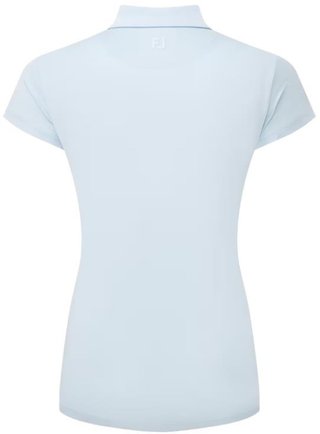 FootJoy Cap Sleeve Lisle Damen Poloshirt, skyway
