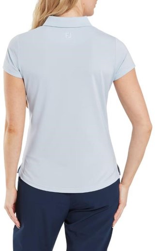 FootJoy Cap Sleeve Lisle Damen Poloshirt, skyway