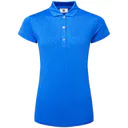 FootJoy Painted Floral Cap Sleeve Lisle Damen Poloshirt, blau
