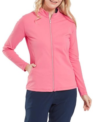 FootJoy Full-Zip Midlayer Damen Sweatshirt, pink lemonade