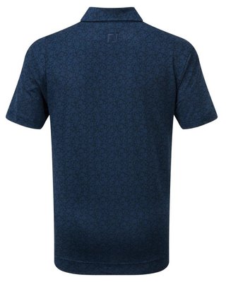 FootJoy Painted Floral Lisle Junior Poloshirt, dunkelblau