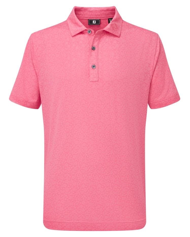 FootJoy Painted Floral Lisle Junior Poloshirt, rosa