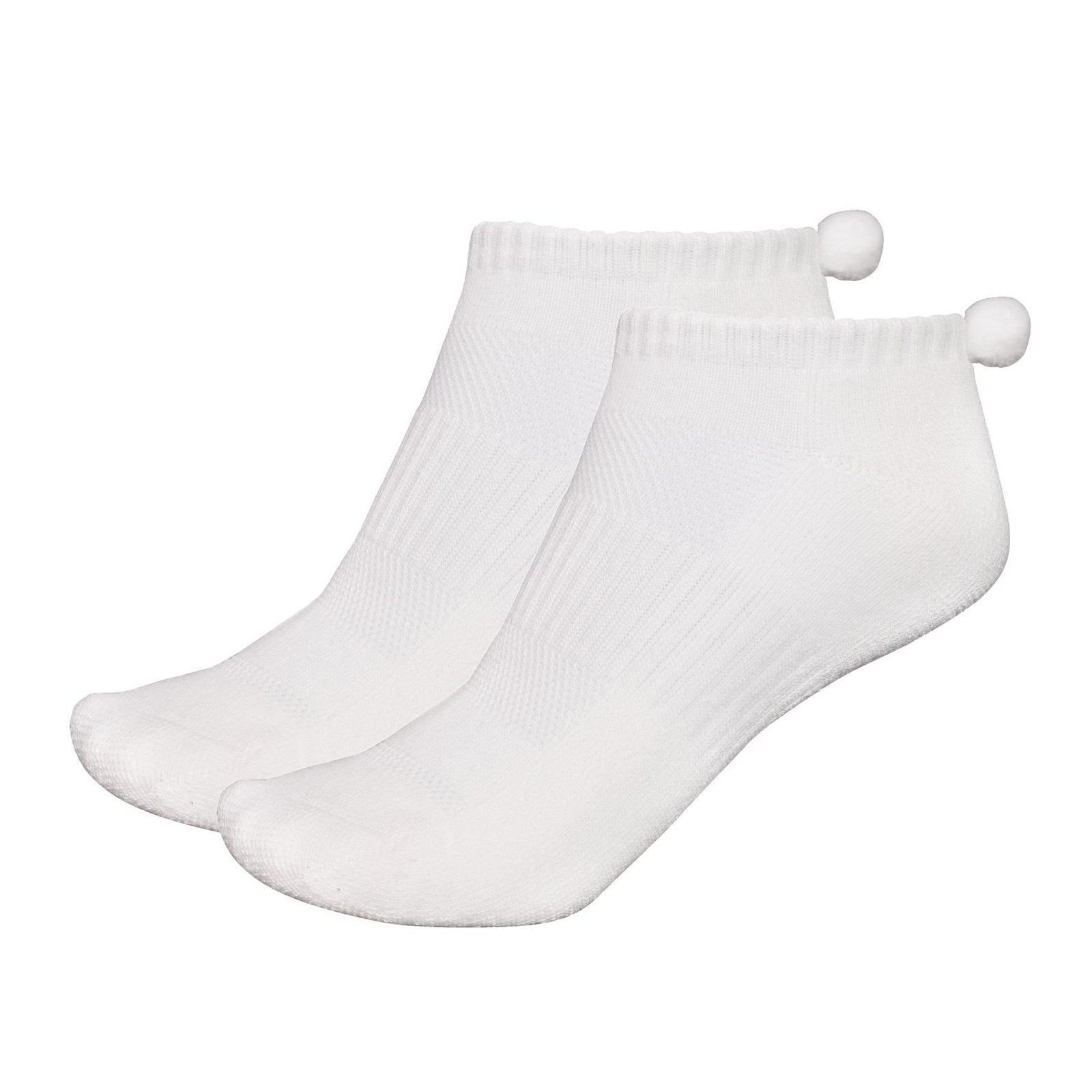FootJoy Pro-Dry Pom-Pom Damen Golfsocken, 1Paar, weiss