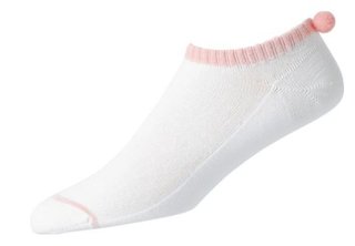 FootJoy ProDry Pom-Pom Damen Golfsocken, 1Paar, weiss