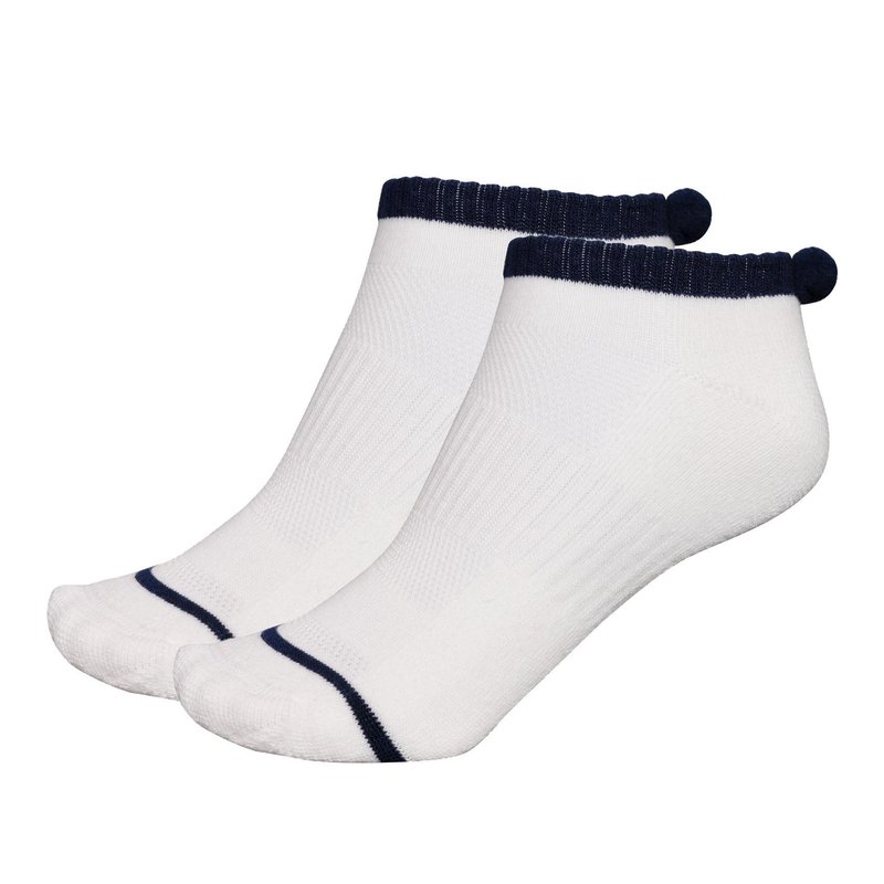 FootJoy Pro-Dry Pom-Pom Damen Golfsocken, 1Paar, weiss