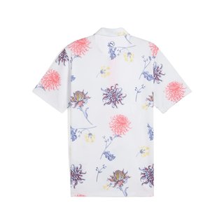 Puma MATTR Dahlia Herren Poloshirt, white glow/peach frost