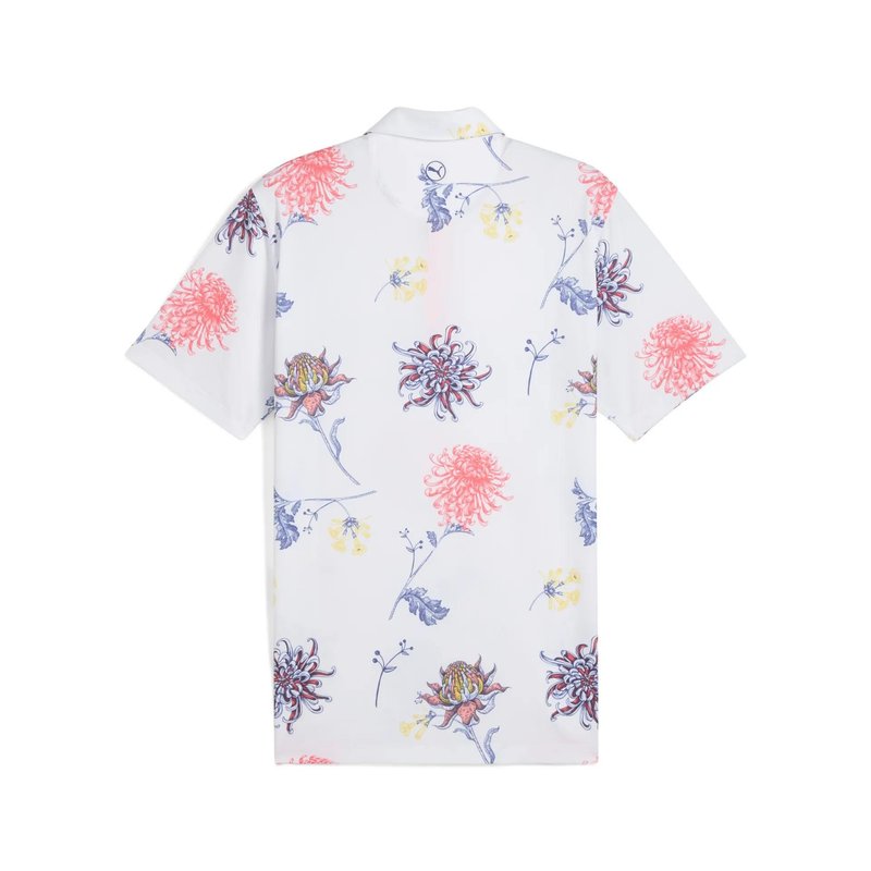 Puma MATTR Dahlia Herren Poloshirt, white glow/peach frost