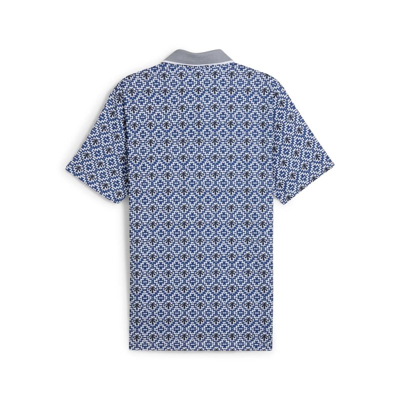 Puma X PTC Tile Herren Poloshirt, weiss/dunkelblau