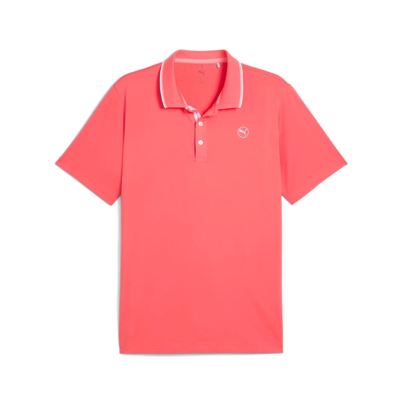 Puma Mattr Elevated Solid Golf Herren Poloshirt, peach frost