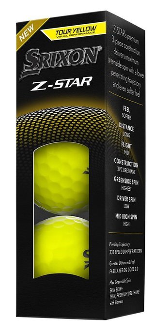 Srixon Z-STAR Golfbälle, gelb