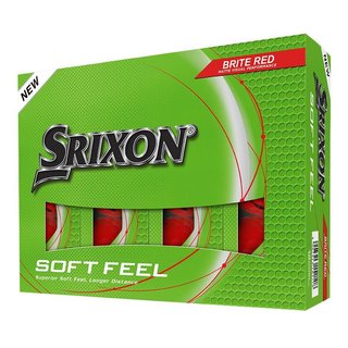 Srixon Soft Feel Brite Golfbälle, rot