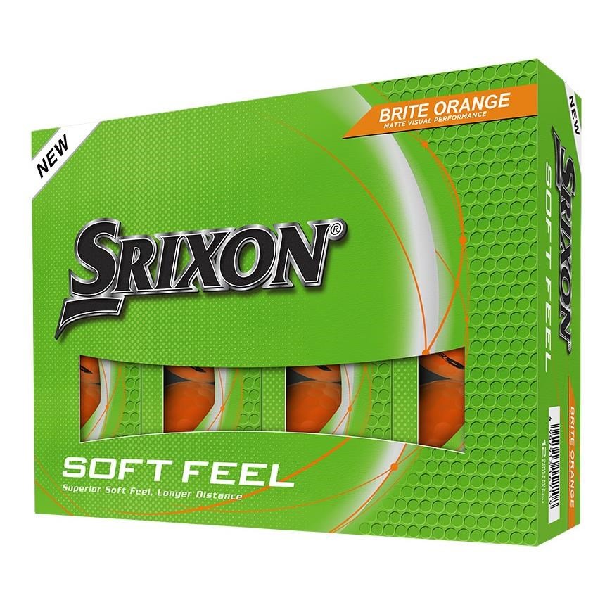 Srixon Soft Feel Brite Golfbälle, orange