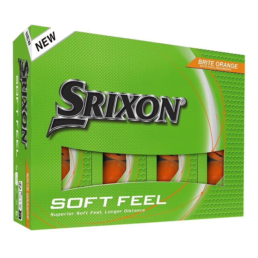 Srixon Soft Feel Brite Golfbälle, orange