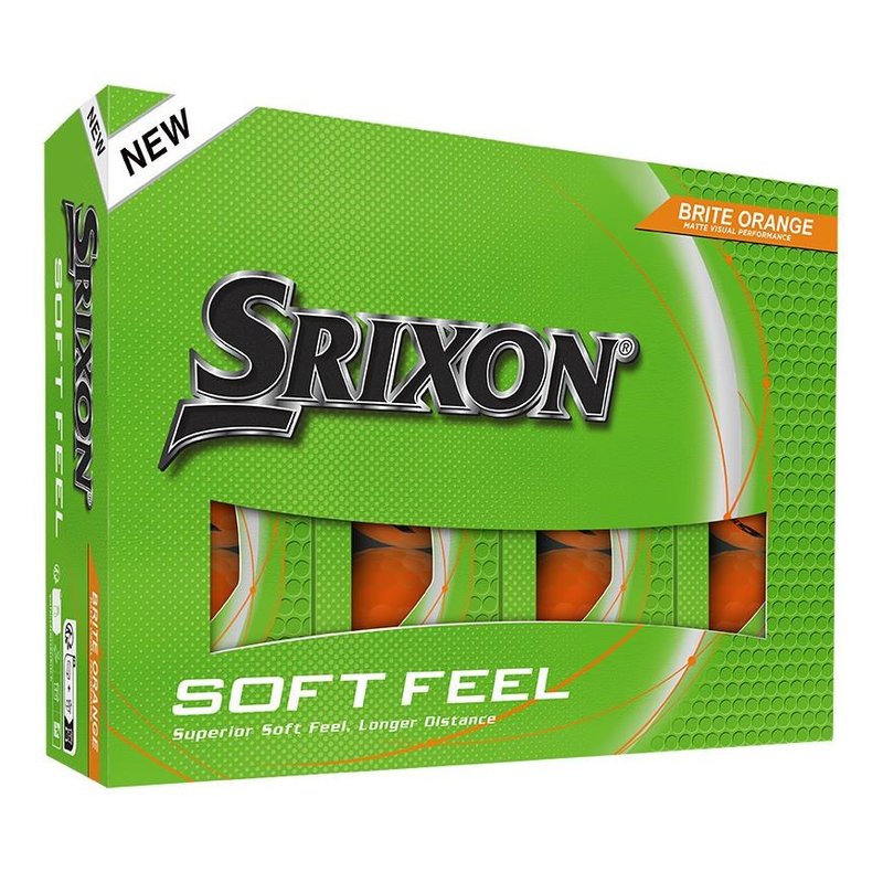 Srixon Soft Feel Brite Golfbälle, orange