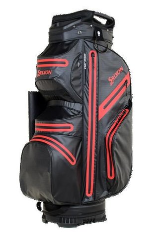 Srixon Waterproof Cartbag, schwarz/rot