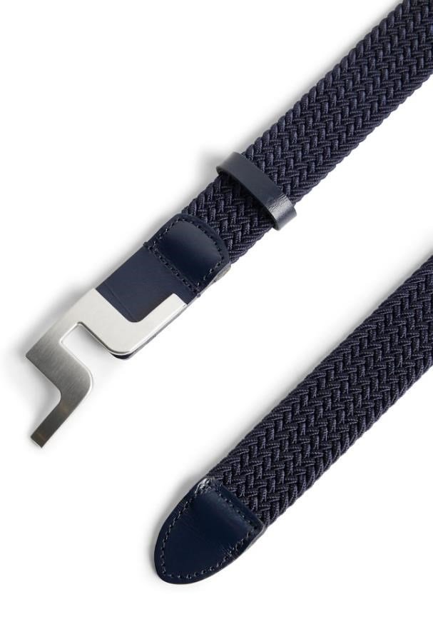 J.Lindeberg Berry Elastic Herren Gürtel, dunkelblau