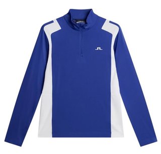 J.Lindeberg Lukas Quarter Zip Mid layer Herren Sweatshirt, clematis blue