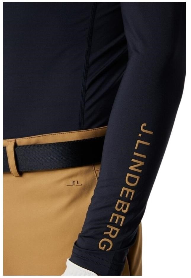 J.Lindeberg Ello Soft Print Herren Kompressionshemd, JL Navy