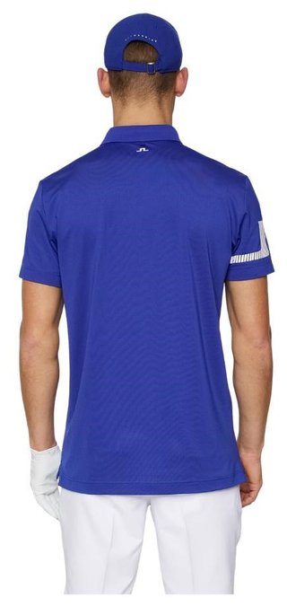 J.Lindeberg Heath Strike Herren Poloshirt, clematis blue