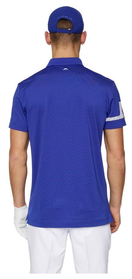 J.Lindeberg Heath Strike Herren Poloshirt, clematis blue