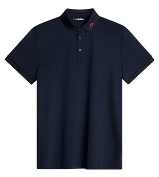 J.Lindeberg KV Print Herren Poloshirt, dunkelblau