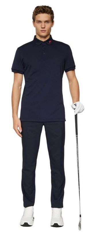 J.Lindeberg KV Print Herren Poloshirt, dunkelblau