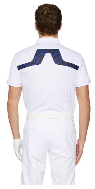 J.Lindeberg KV Print Herren Poloshirt, tour tiger clematis
