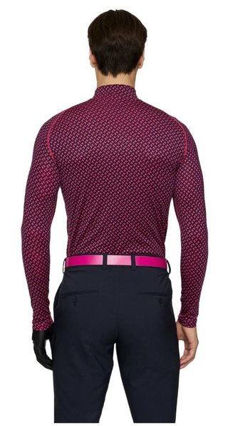 J.Lindeberg Ello Soft Print Herren Kompressionshemd, tour geo navy