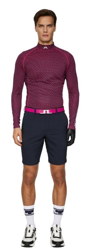 J.Lindeberg Ello Soft Print Herren Kompressionshemd, tour geo navy