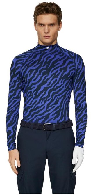 J.Lindeberg Ello Soft Print Herren Kompressionshemd, tour tiger clematis