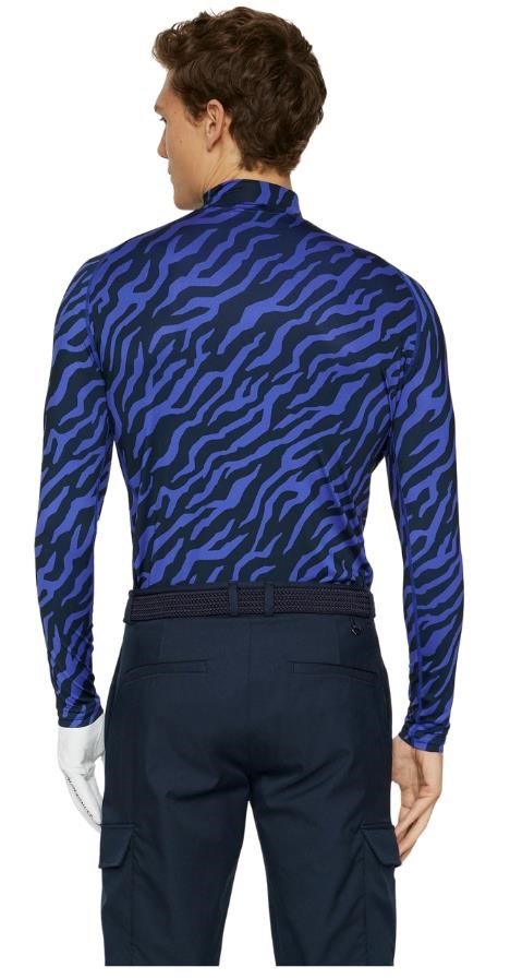 J.Lindeberg Ello Soft Print Herren Kompressionshemd, tour tiger clematis
