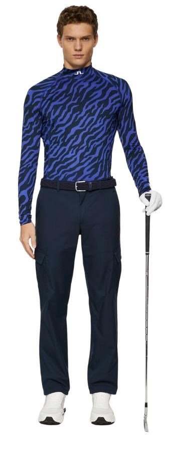 J.Lindeberg Ello Soft Print Herren Kompressionshemd, tour tiger clematis