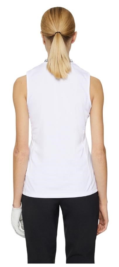 J.Lindeberg Leya Sleeveless Damen Poloshirt, weiss