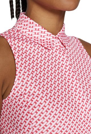 J.Lindeberg Dena Print Damen Poloshirt, rosa