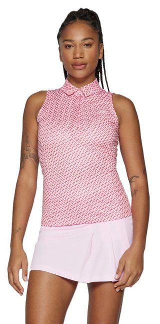 J.Lindeberg Dena Print Damen Poloshirt, rosa