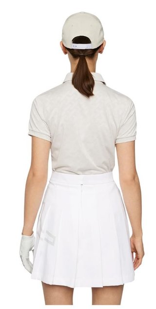 J.Lindeberg Alaya Jacquard Damen Poloshirt, moonbeam