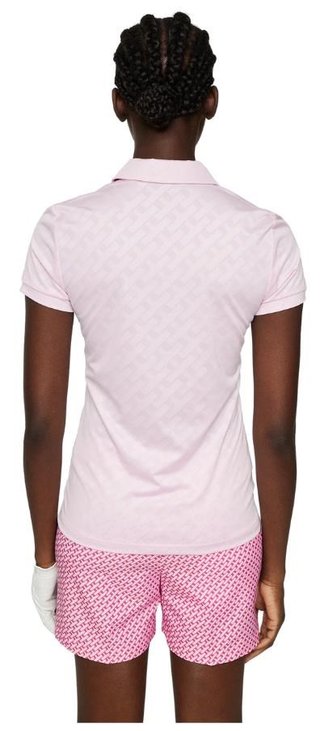 J.Lindeberg Alaya Jacquard Damen Poloshirt, rosa
