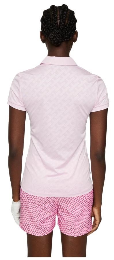 J.Lindeberg Alaya Jacquard Damen Poloshirt, rosa