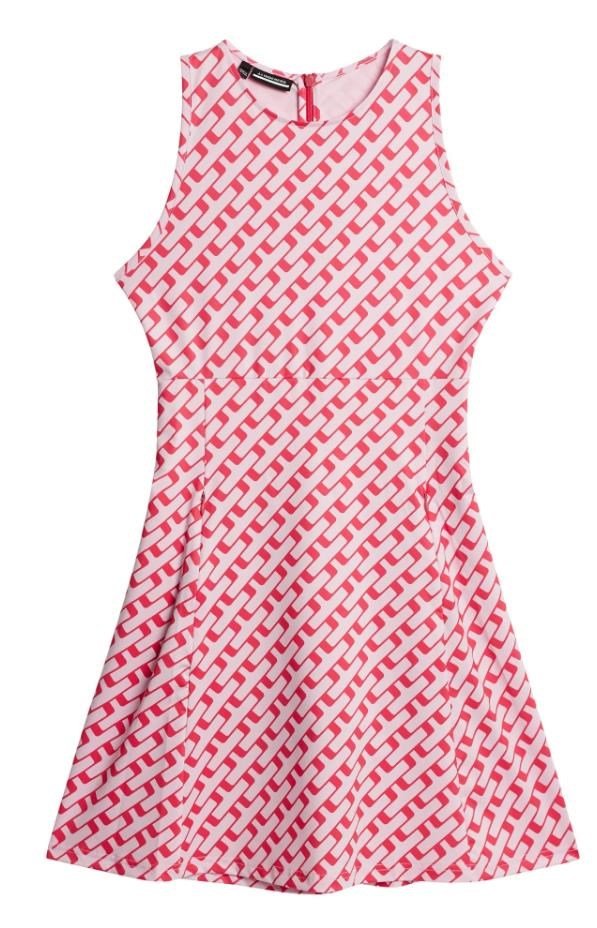 J.Lindeberg Cora Damen Golfkleid, geo pink