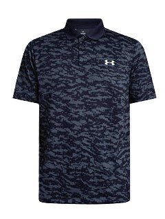 Under Armour Matchplay Printed Herren Poloshirt, midnight navy