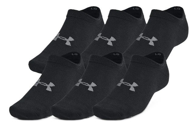 Under Armour Essential No Show Unisex Socken, 6Paar, schwarz