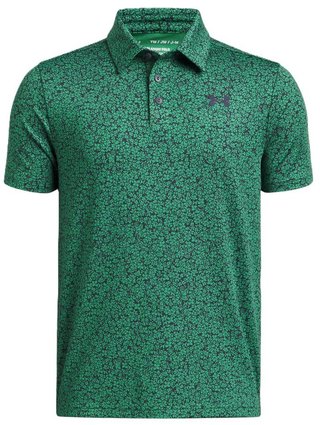 Under Armour Playoff Printed Junior Poloshirt, team kelly grün