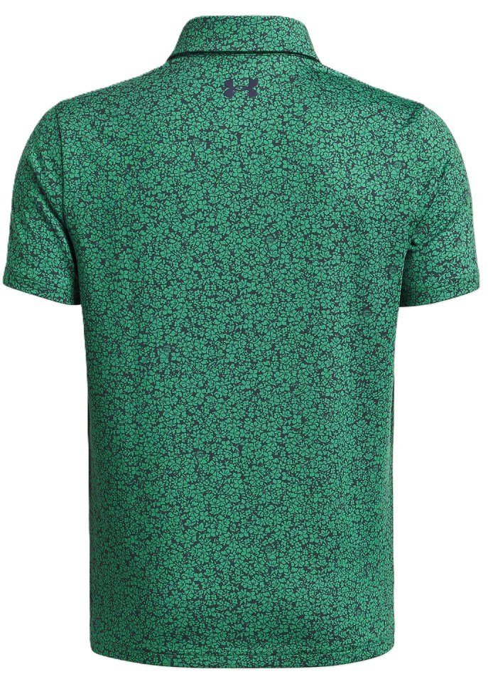 Under Armour Playoff Printed Junior Poloshirt, team kelly grün