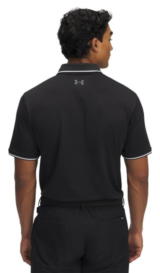 Under Armour Playoff 3.0 Rib Herren Poloshirt, schwarz