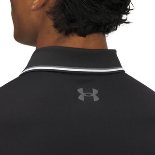 Under Armour Playoff 3.0 Rib Herren Poloshirt, schwarz