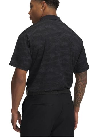 Under Armour Drive Chill Printed Herren Poloshirt, schwarz