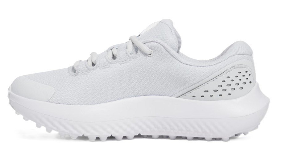 Under Armour Surge Golf Damen Golfschuhe, distant gray/white/metallic silver