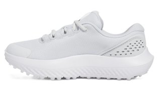Under Armour Surge Golf Damen Golfschuhe, distant gray/white/metallic silver