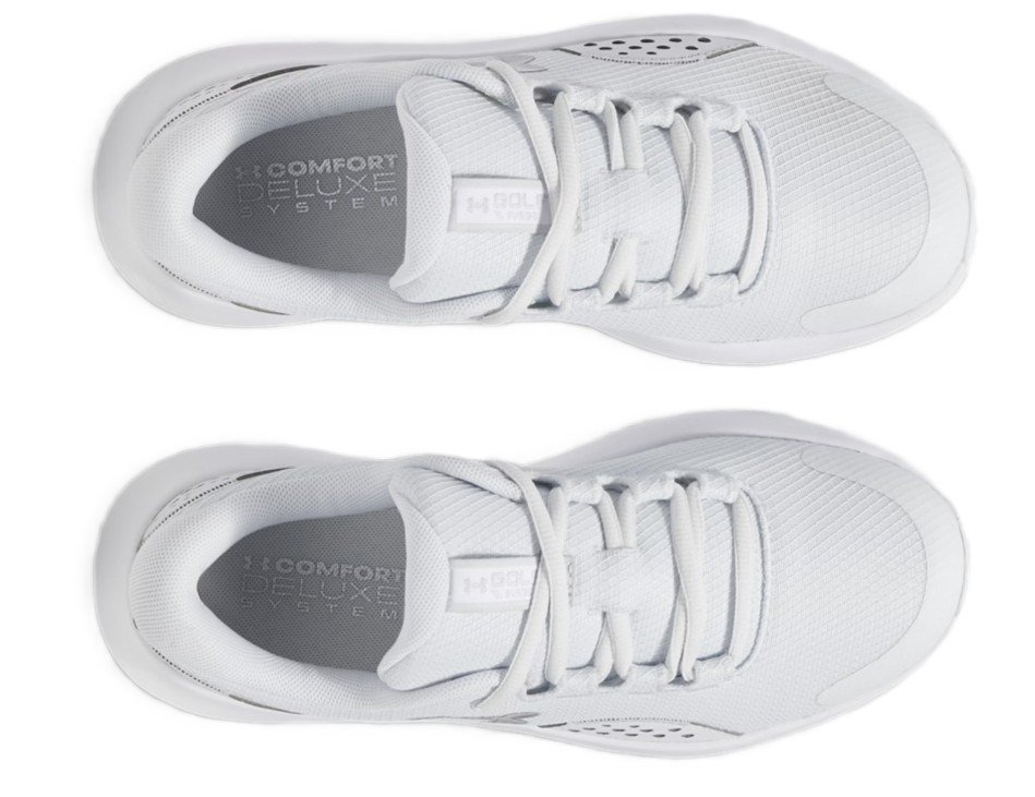 Under Armour Surge Golf Damen Golfschuhe, distant gray/white/metallic silver