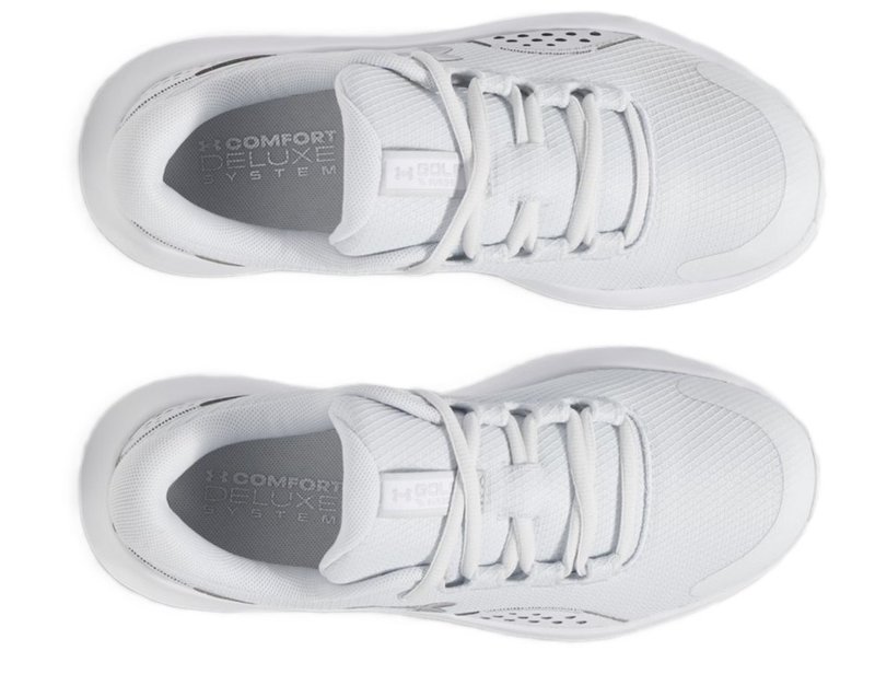 Under Armour Surge Golf Damen Golfschuhe, distant gray/white/metallic silver